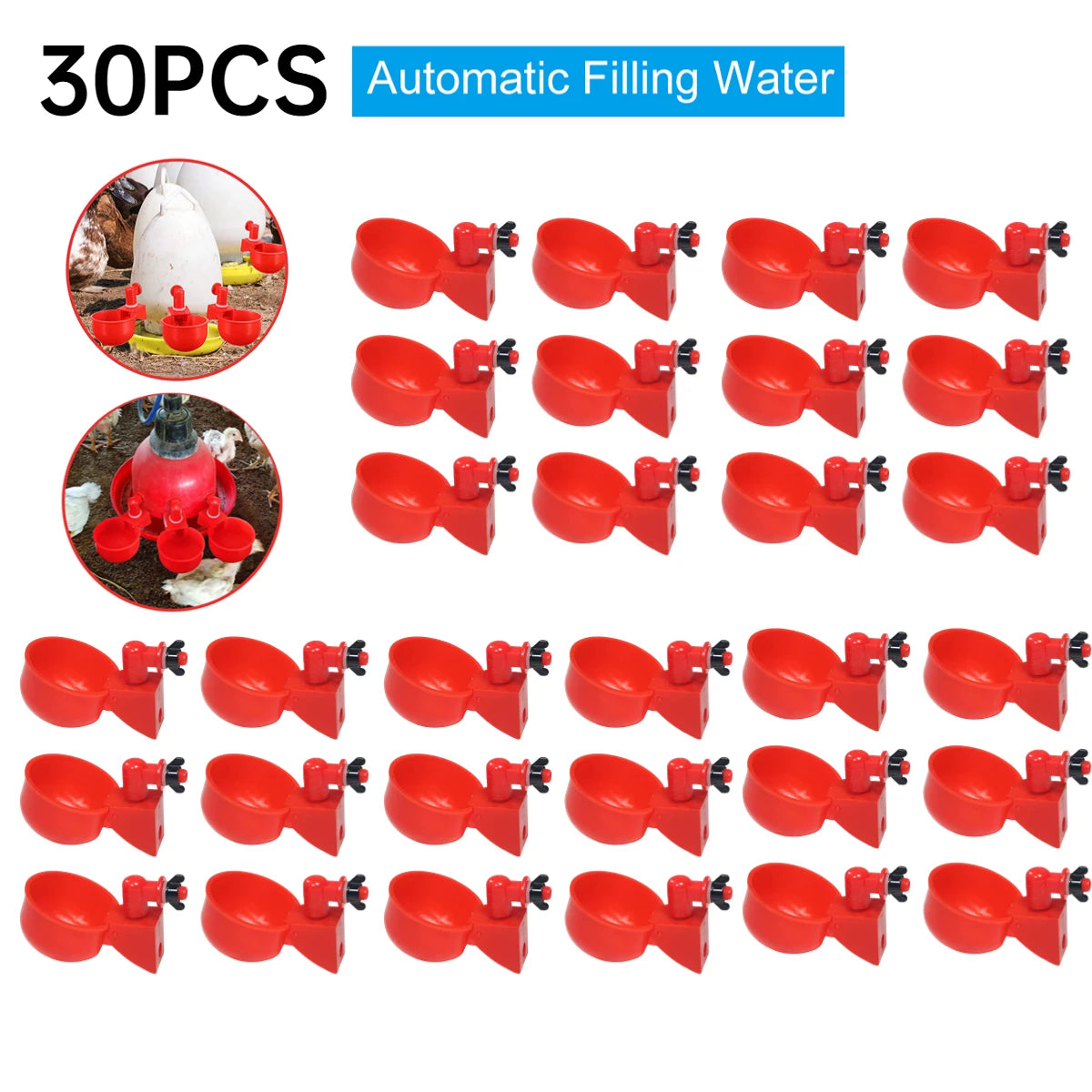 APWIKOGER Chicken Drinking Cup Automatic Drinker Poultry Waterer