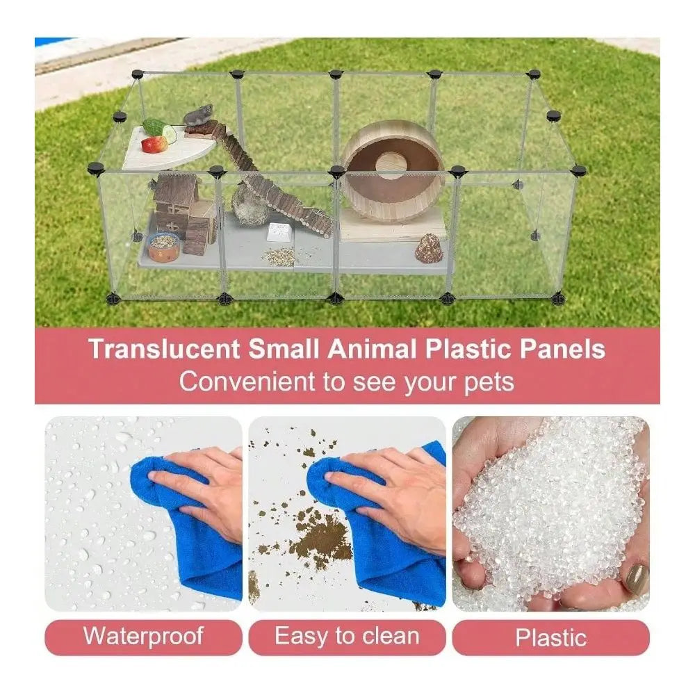 XMSJ Panels Small Animal Playpen Waterproof Indoor Outdoor