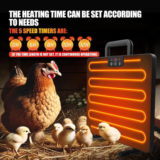 Chicken Coop Heater Thermostatic Panel With Adjustable Temperature For Poultry