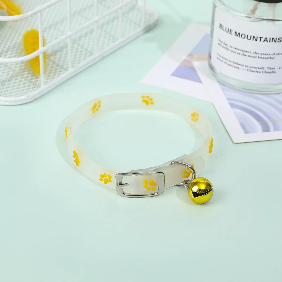 Luminous Silicone Cat Necklace With Bell Collar