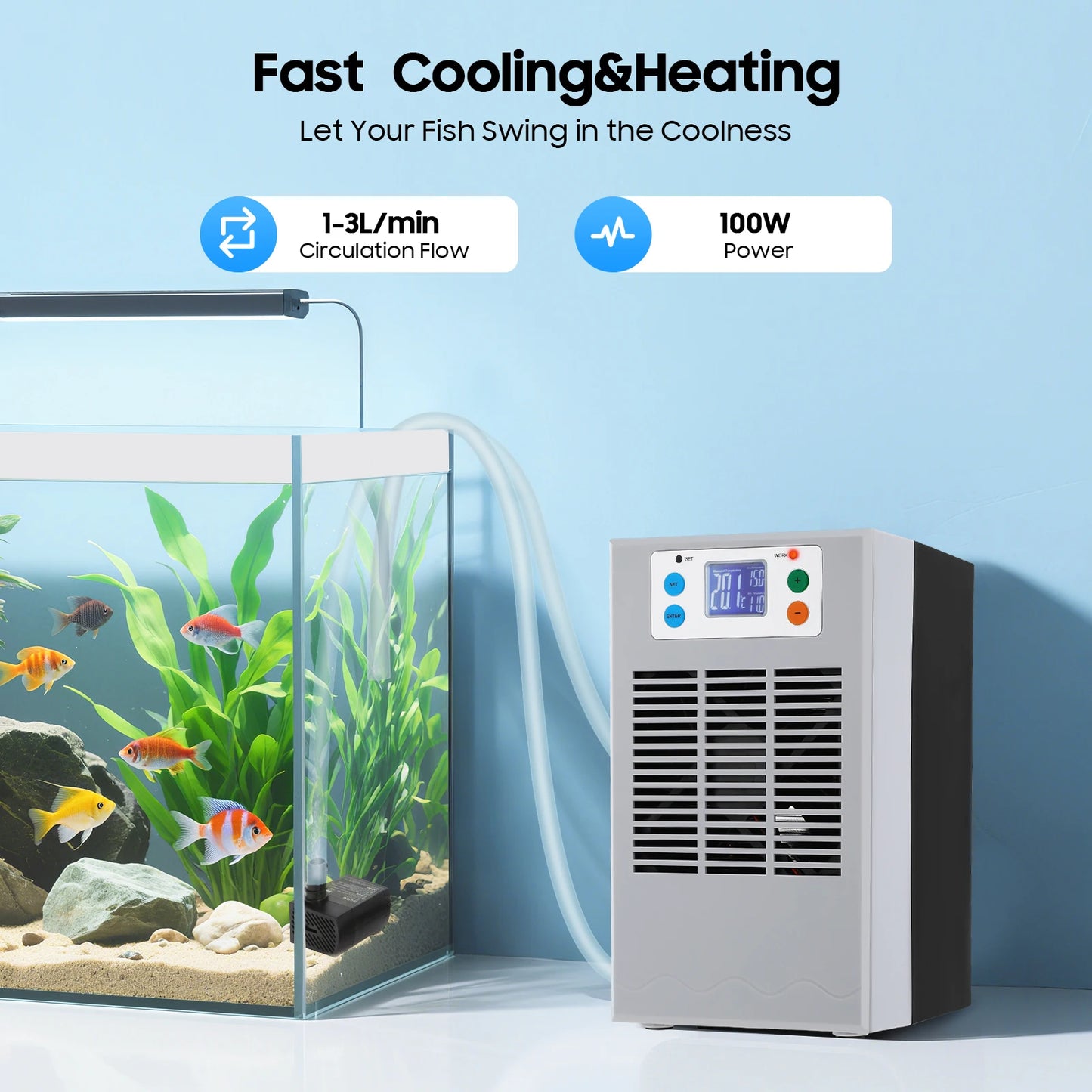 Aquarium Temperature Control Heater And Cooler For 12V Systems