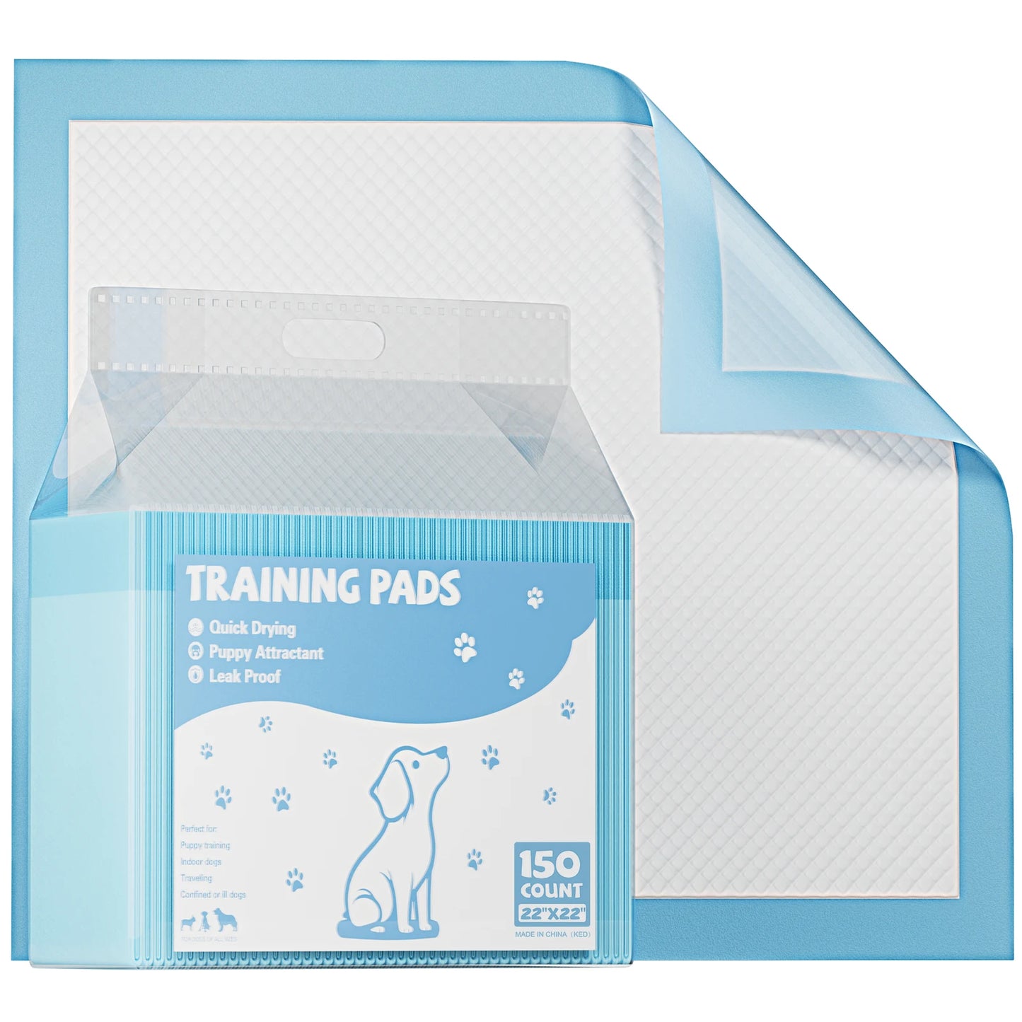Disposable Underpads For Pets 150 Count Super Absorbent Quick Drying Leakproof