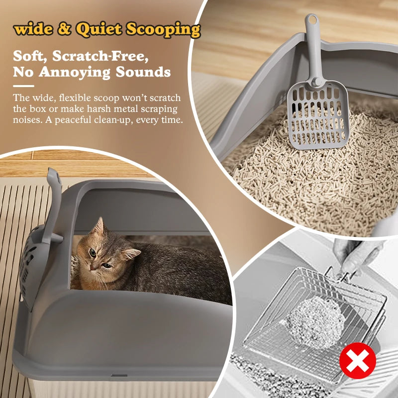 Stainless Steel Cat Litter Box With Lid For Large Cats