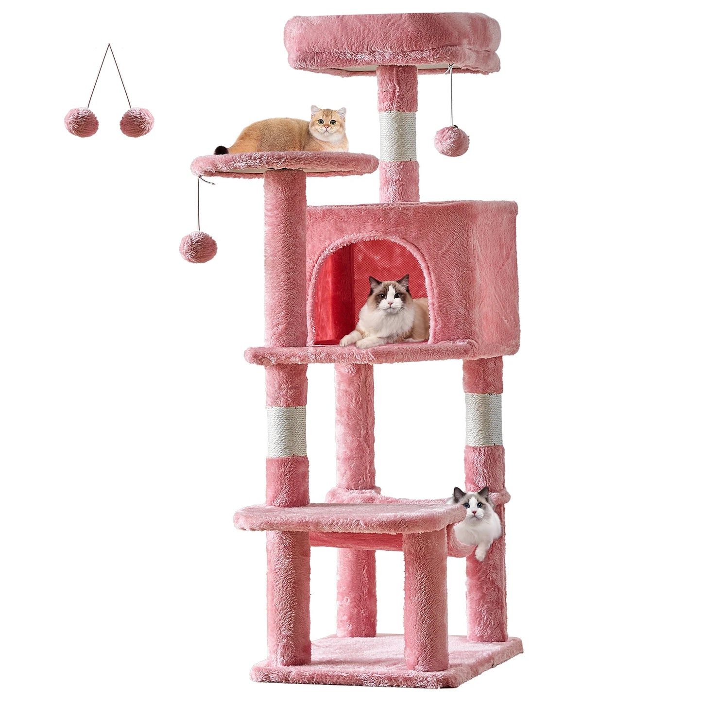 JHK Cat Tree Tall Multi Level Climbing Tower for Cats
