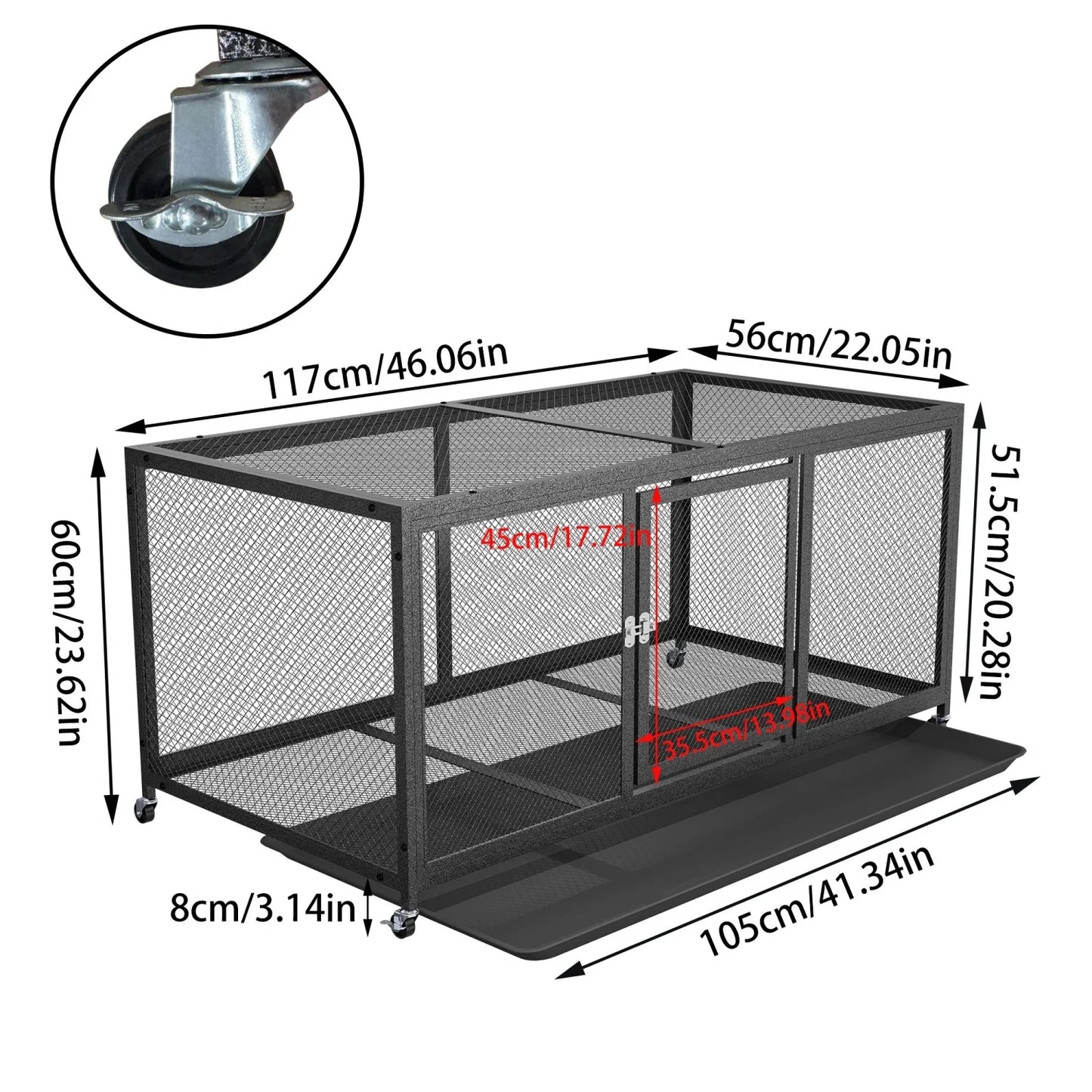 BINGOPAW Outdoor Heavy Duty Metal Chicken Coop Walk In Pen