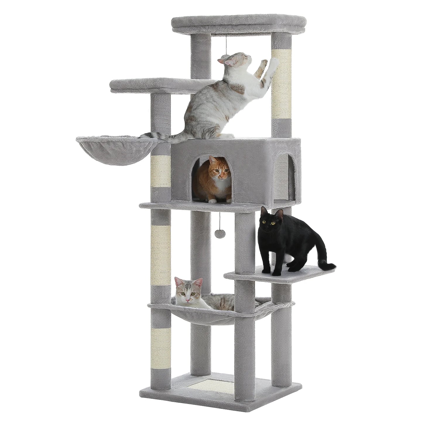 PAWZ Road Cat Tree With Scratching Posts And Hammock