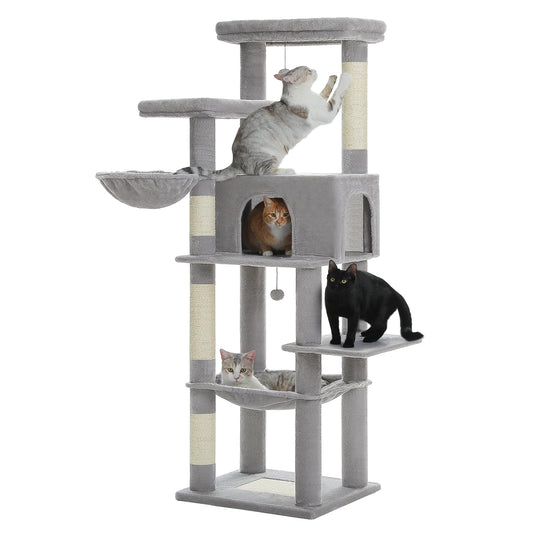 PAWZ Road Cat Tree With Scratching Posts And Hammock