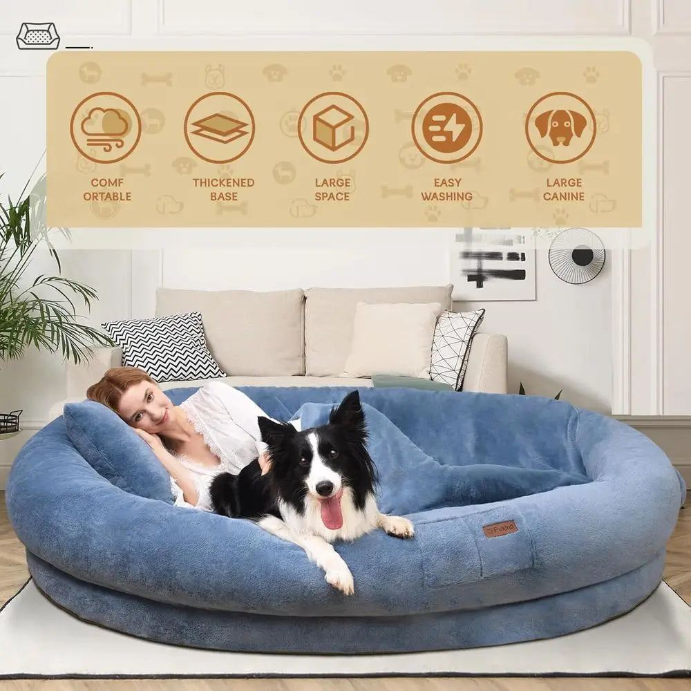Large Washable Orthopedic Bed For Humans And Pets