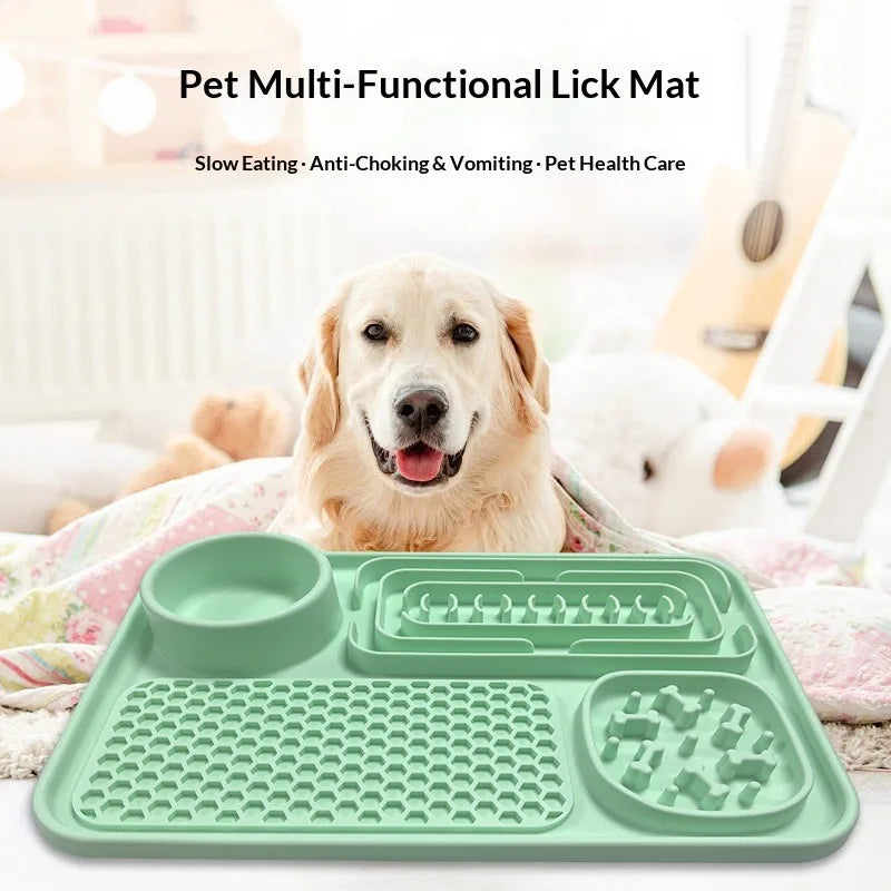 New Pet Dinner Plate Slow Food Pad Platter Extra-large Thickened Bite-resistant Wear-resistant Cat Pet Food utensils dog bowl pet bowl