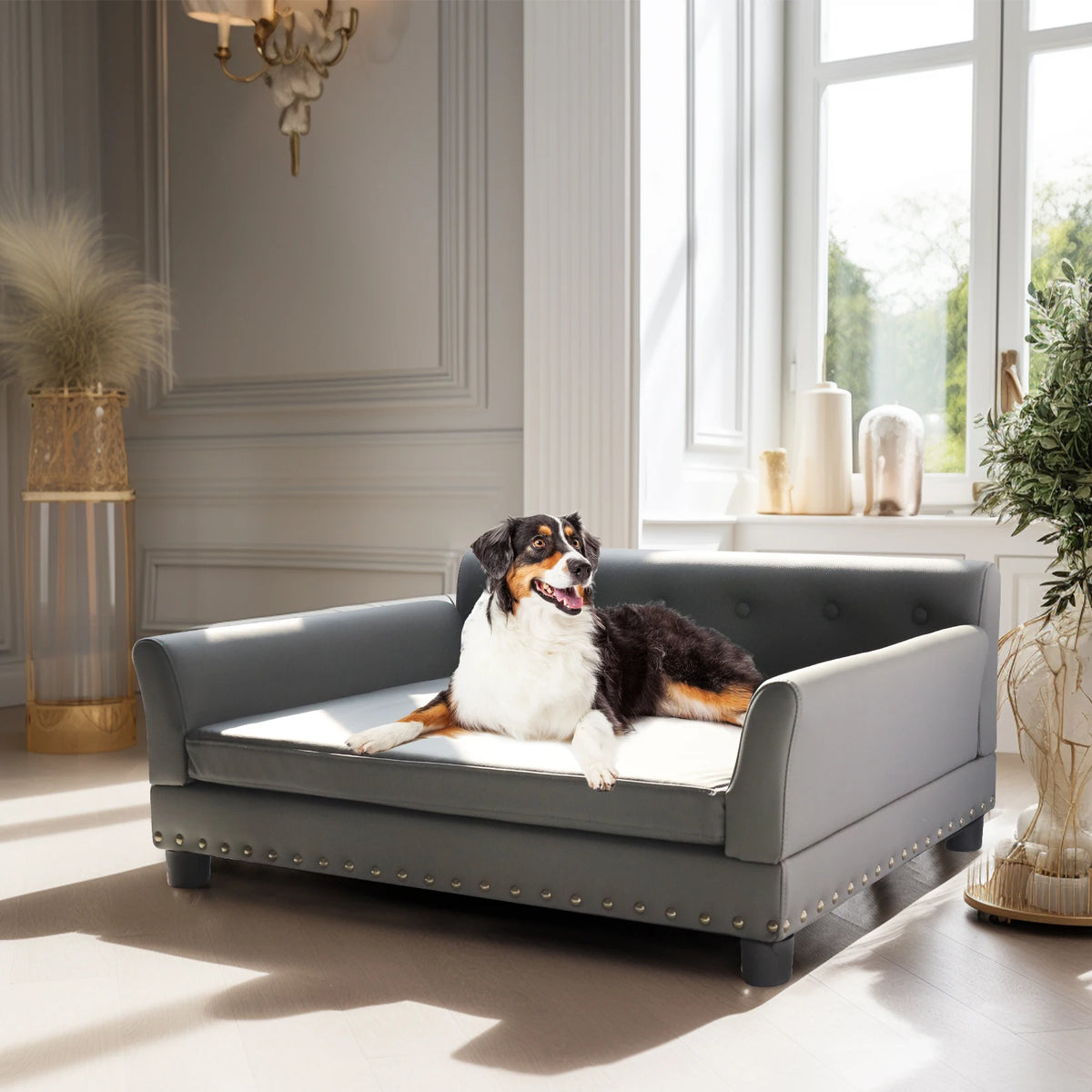 BINGOPAW Waterproof Dog Sofa Bed With Removable Cushion