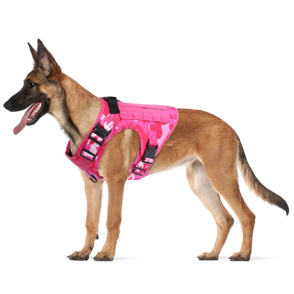 PETRAVEL Military Camouflage Dog Harness For Active Training