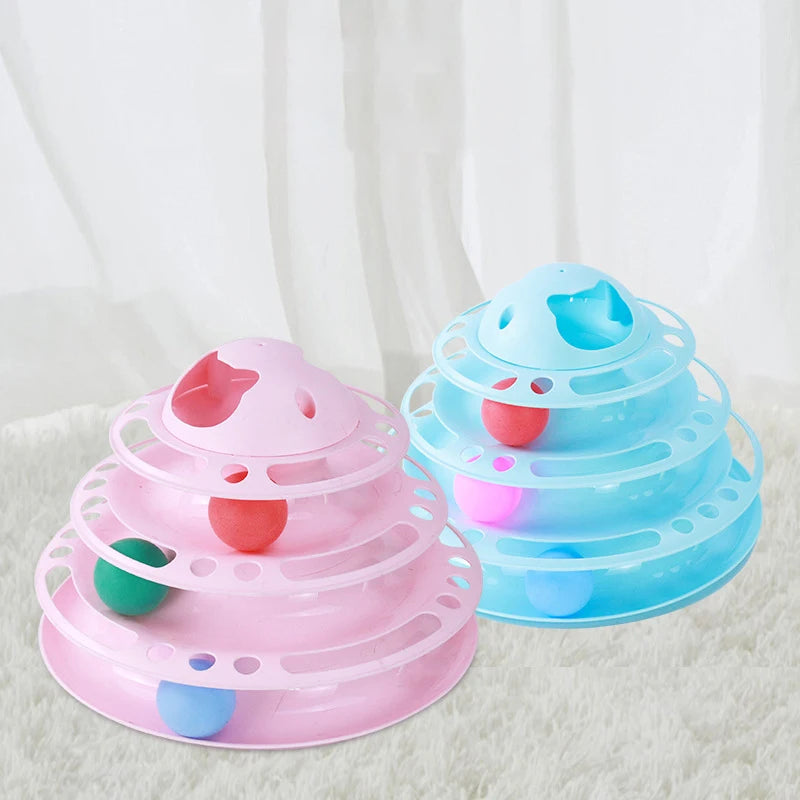 AEDG CN Multilevel Interactive Cat Toy Tower For Pets