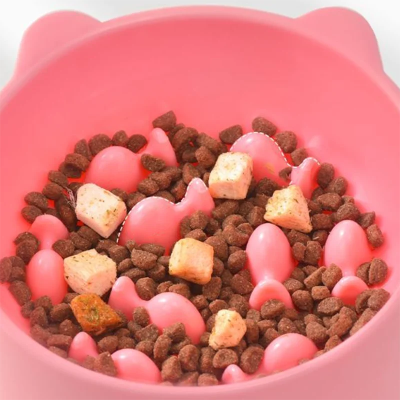 Cat Slow Feeder Bowl Anti Choking Design For Safe Feeding