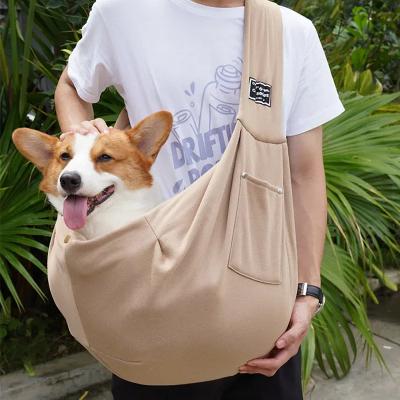 Portable Crossbody Dog Bag And Cat Sling Carrier For Travel