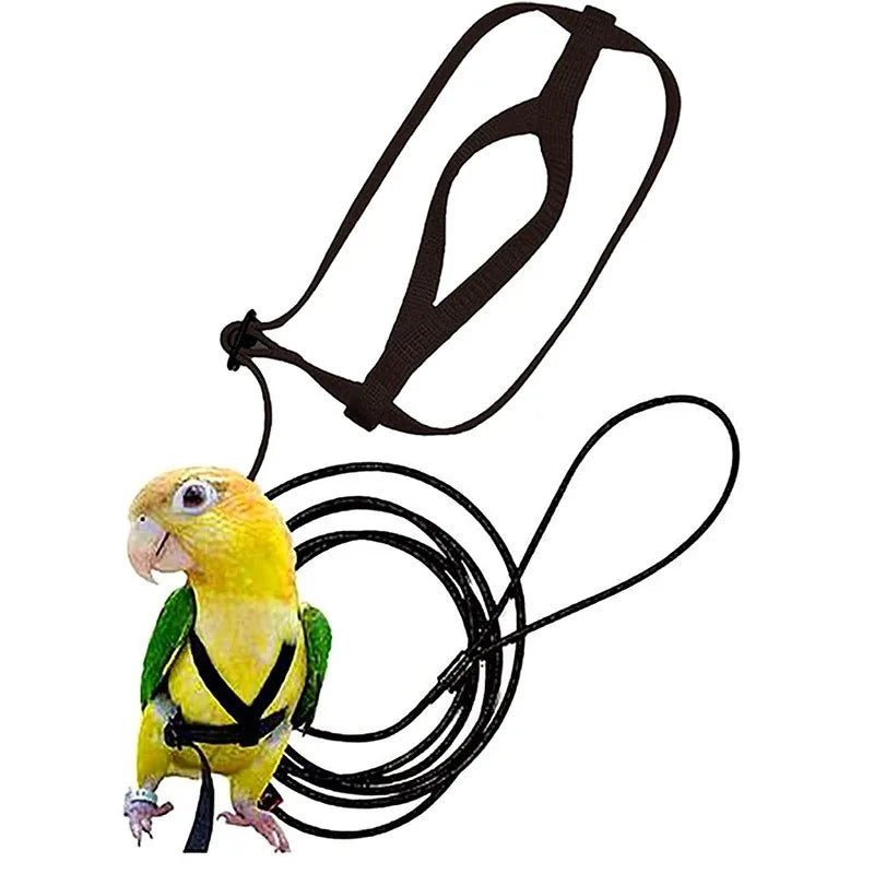 Parrot Bird Harness Leash Flying Traction Rope For Small Parakeets