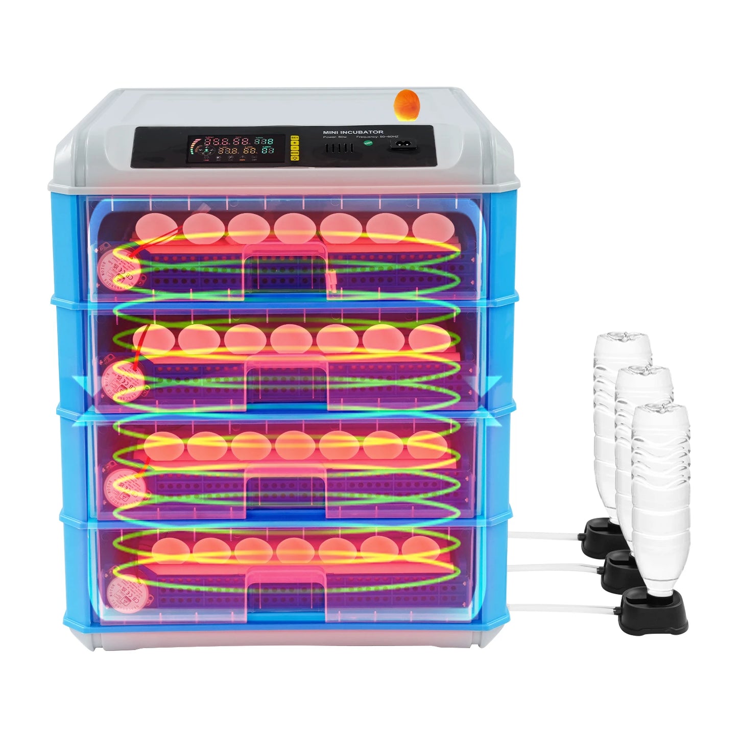 Bymaocar 200-240 Egg Incubator With Auto Turner And Humidity Control