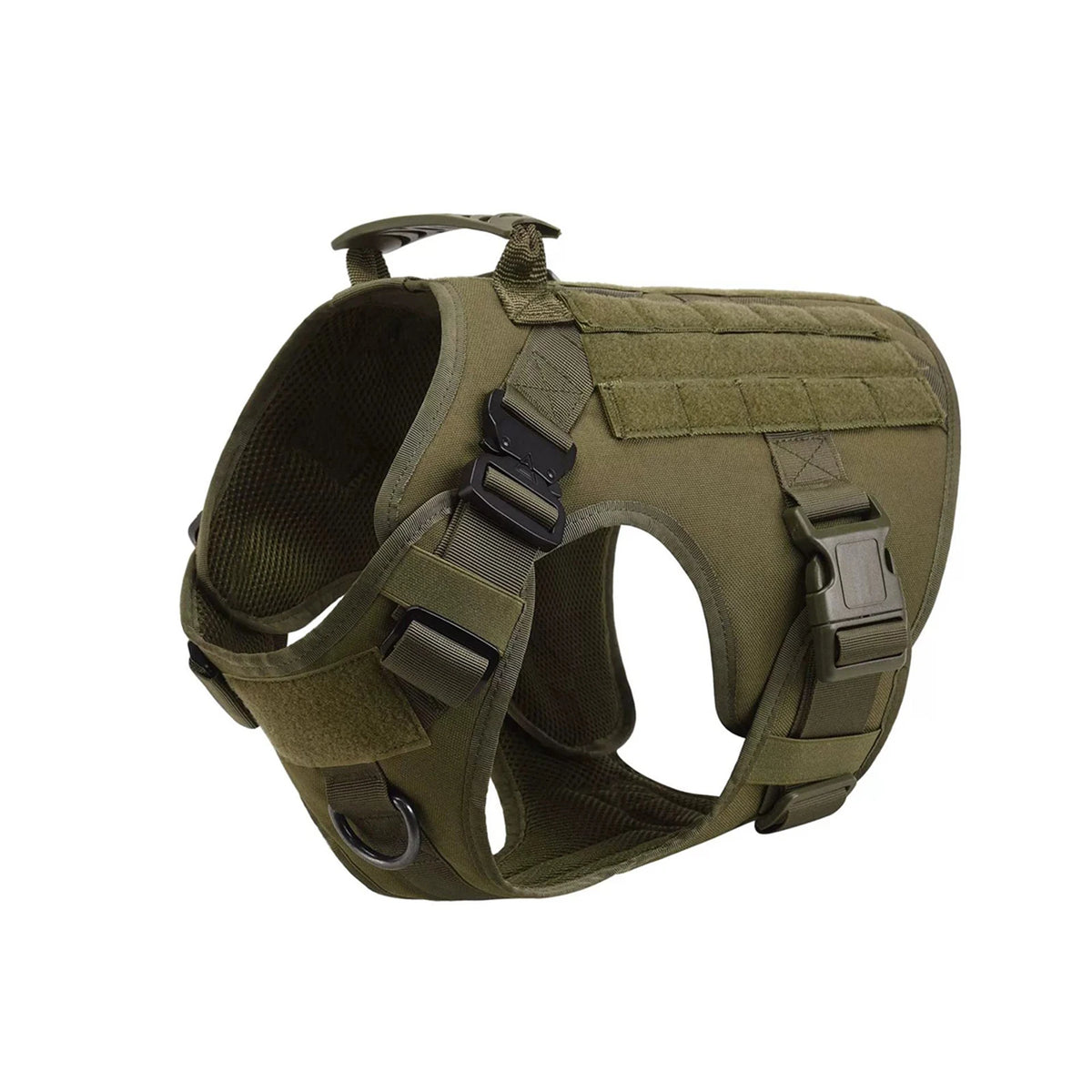 Tactical Nylon Dog Harness Padded Vest With Quick Release Buckle
