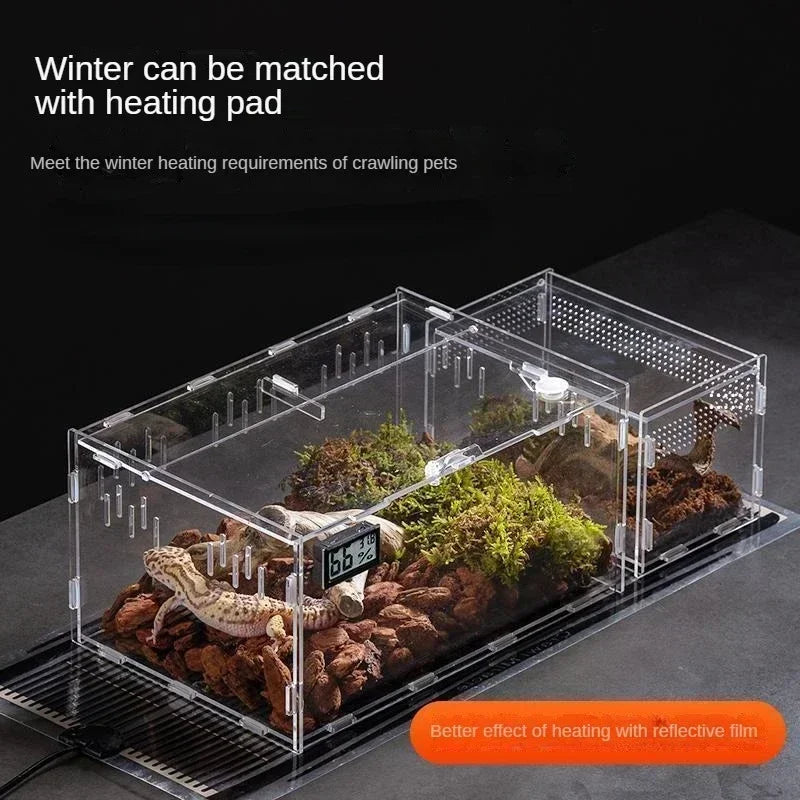 Acrylic Reptile Habitat Terrarium Box Enclosure For Tarantulas