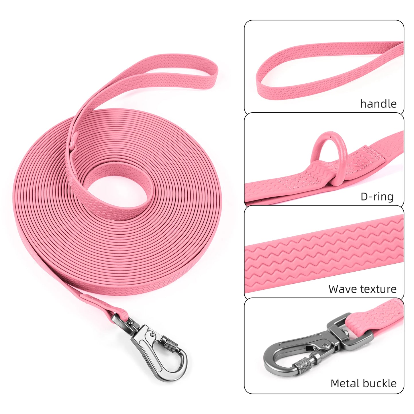 Henshine Dog Gear PVC Leash Basic All Seasons Striped