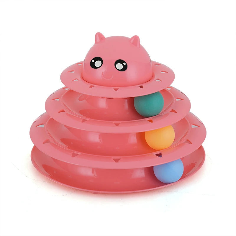 AEDG CN Multilevel Interactive Cat Toy Tower For Pets