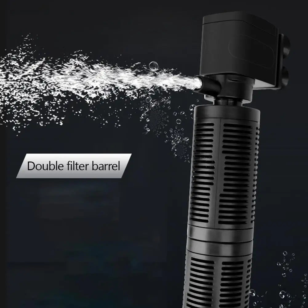 APWIKOGER 3 In 1 Mini Aquarium Filter Submersible Water Purifier