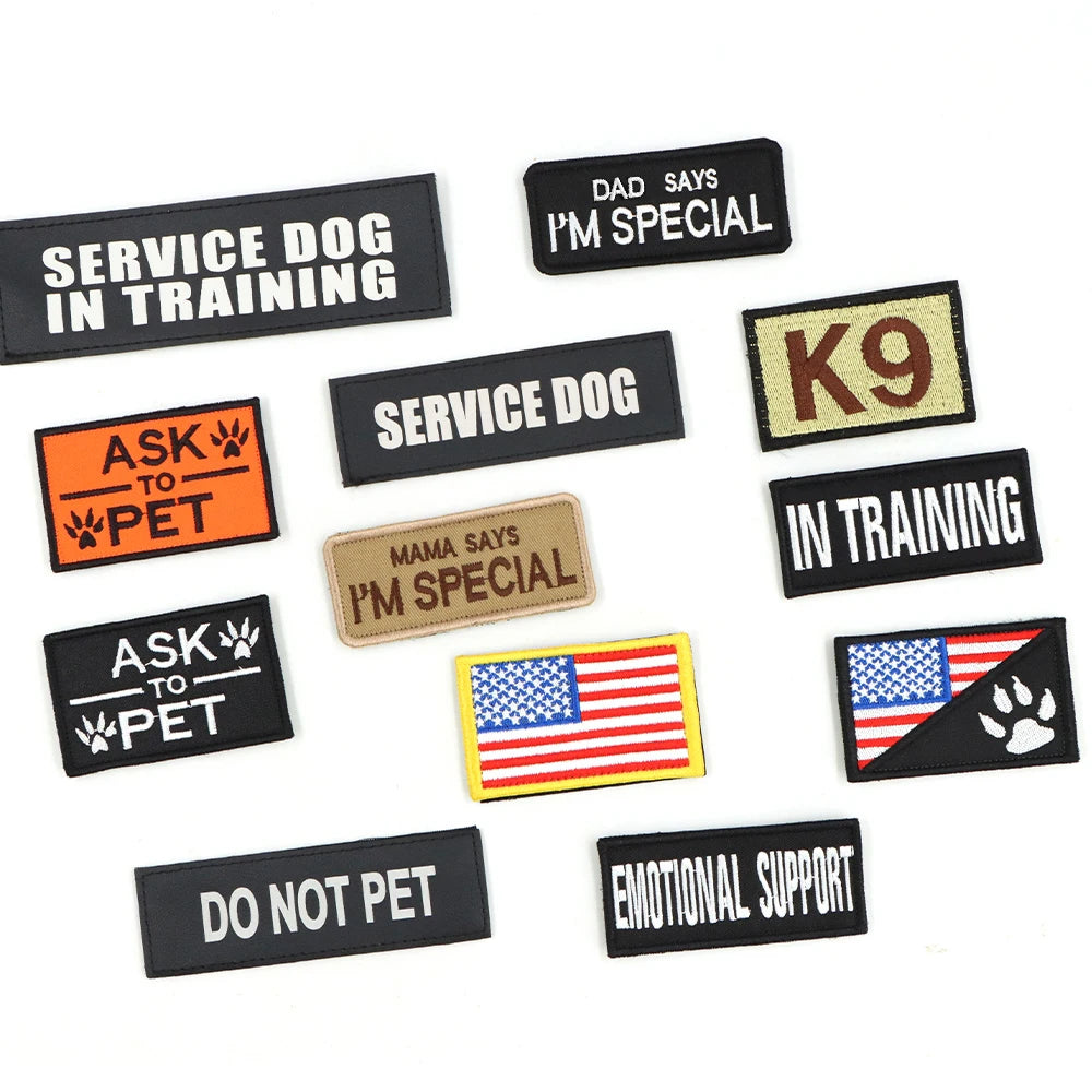 PETRAVEL Tactical Patch Bundle for Dog Vest and Collar