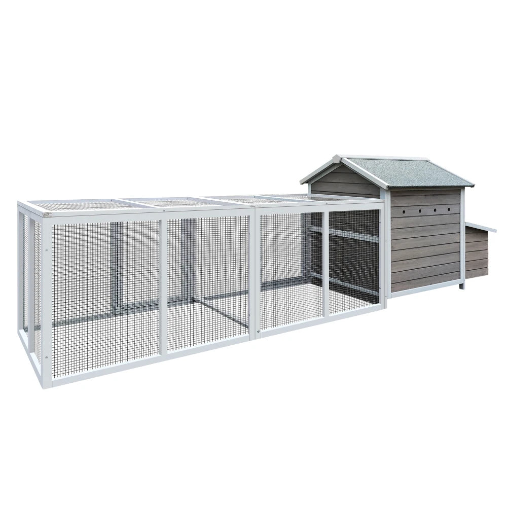 Wooden Chicken Coop Outdoor Hen House with Nesting Box