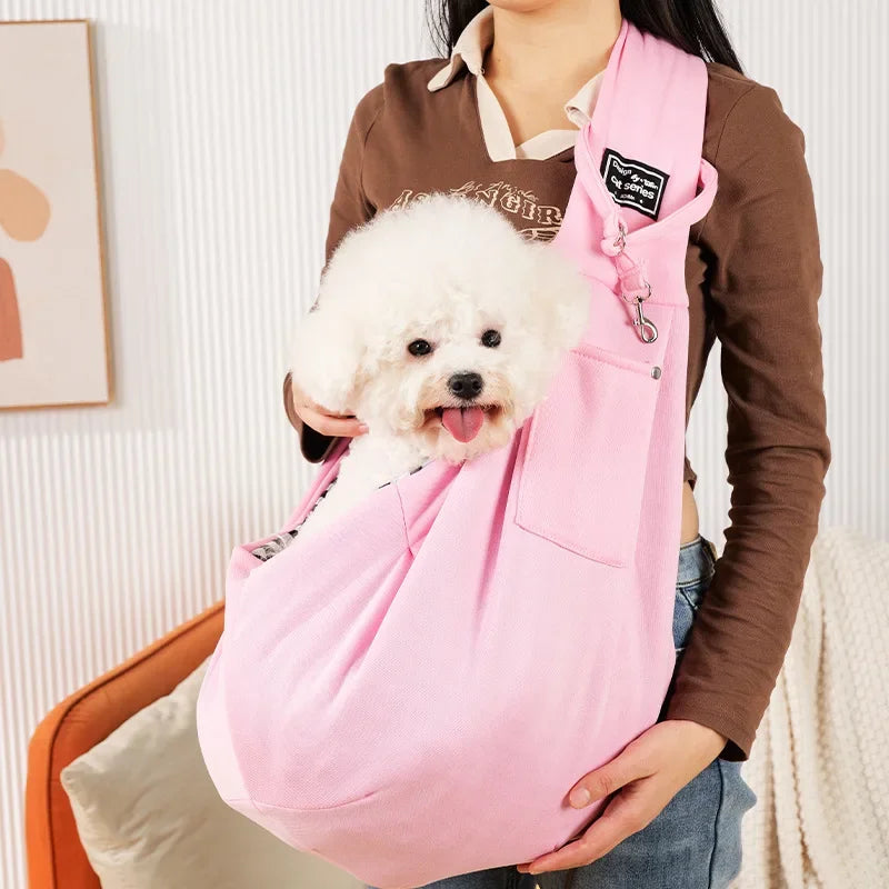 Portable Crossbody Dog Bag And Cat Sling Carrier For Travel