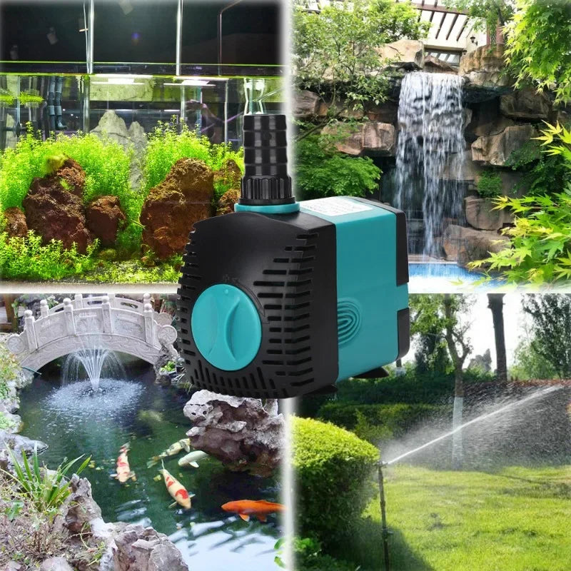 Ultra Quiet Submersible Aquarium Water Pump 110240V 3W 10W 15W 25W