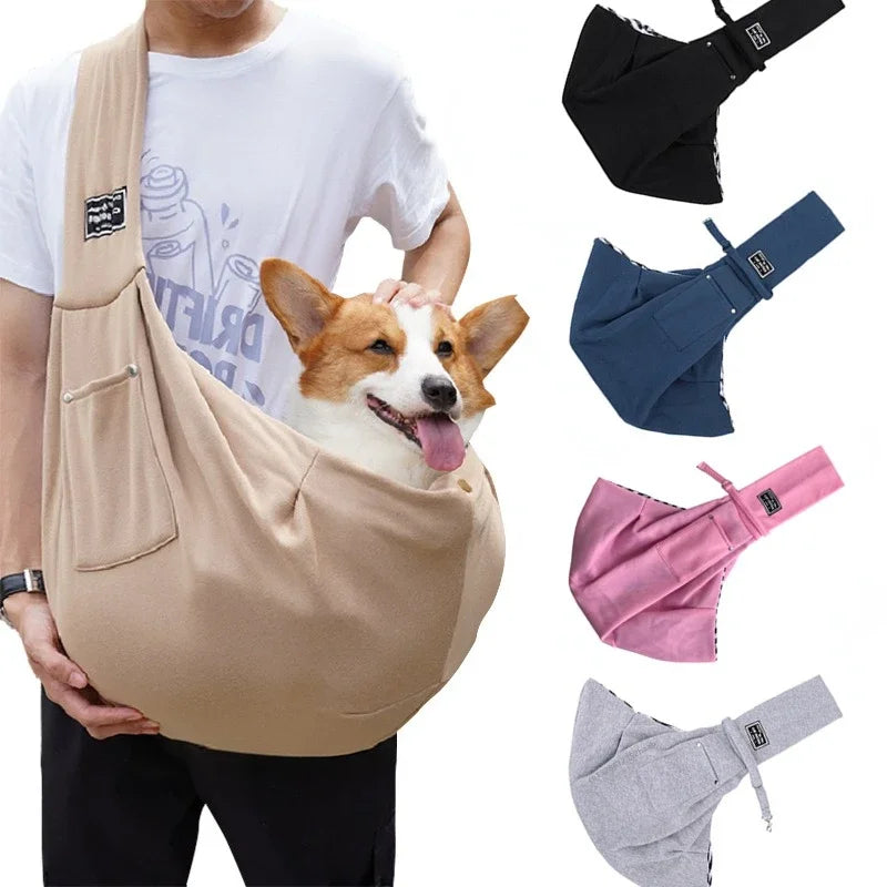 Portable Crossbody Dog Bag And Cat Sling Carrier For Travel