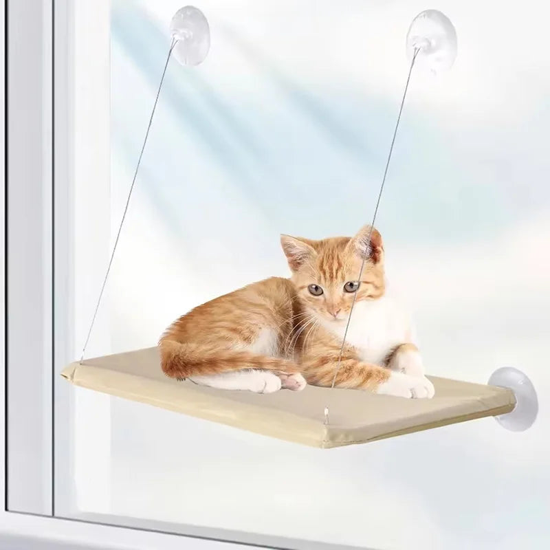 Ultra Soft Cat Window Hammock Bed Securely Mounted Perch
