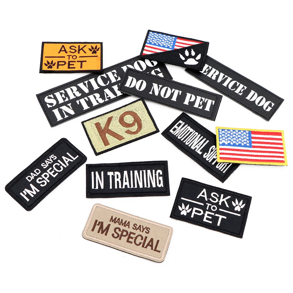 PETRAVEL Tactical Patch Bundle for Dog Vest and Collar