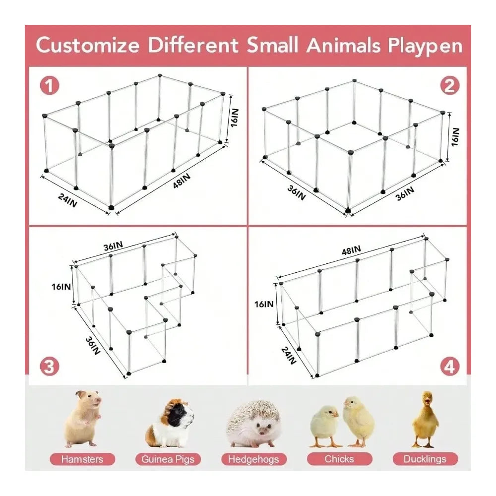 XMSJ Panels Small Animal Playpen Waterproof Indoor Outdoor