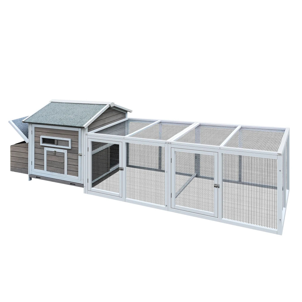 Wooden Chicken Coop Outdoor Hen House with Nesting Box