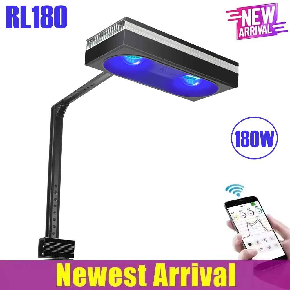 PopBloom RL115 Aquarium LED Light Full Spectrum for Corals
