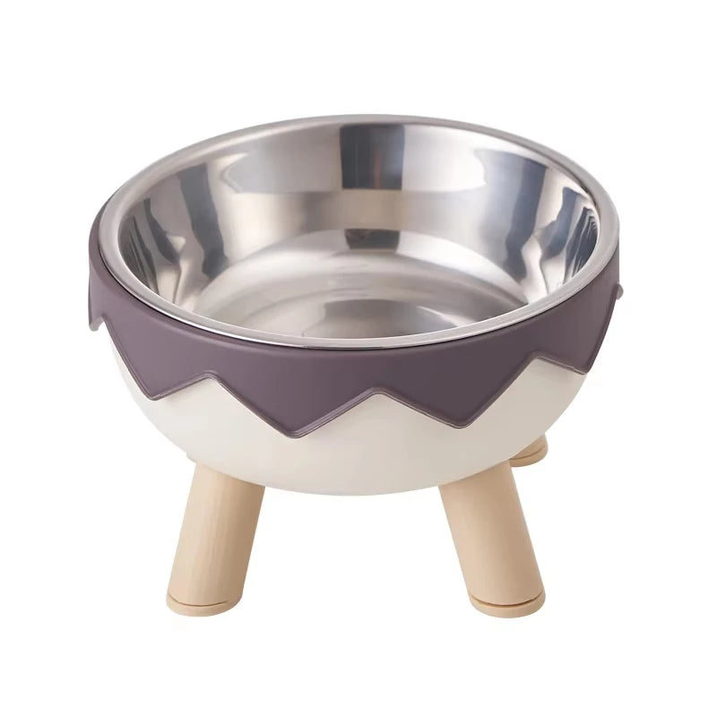 Dopamine Elevated Pet Bowl Cat Dog Large Capacity Neck Protection Stainless Steel Anti Slip Household Daily Feeding Dish