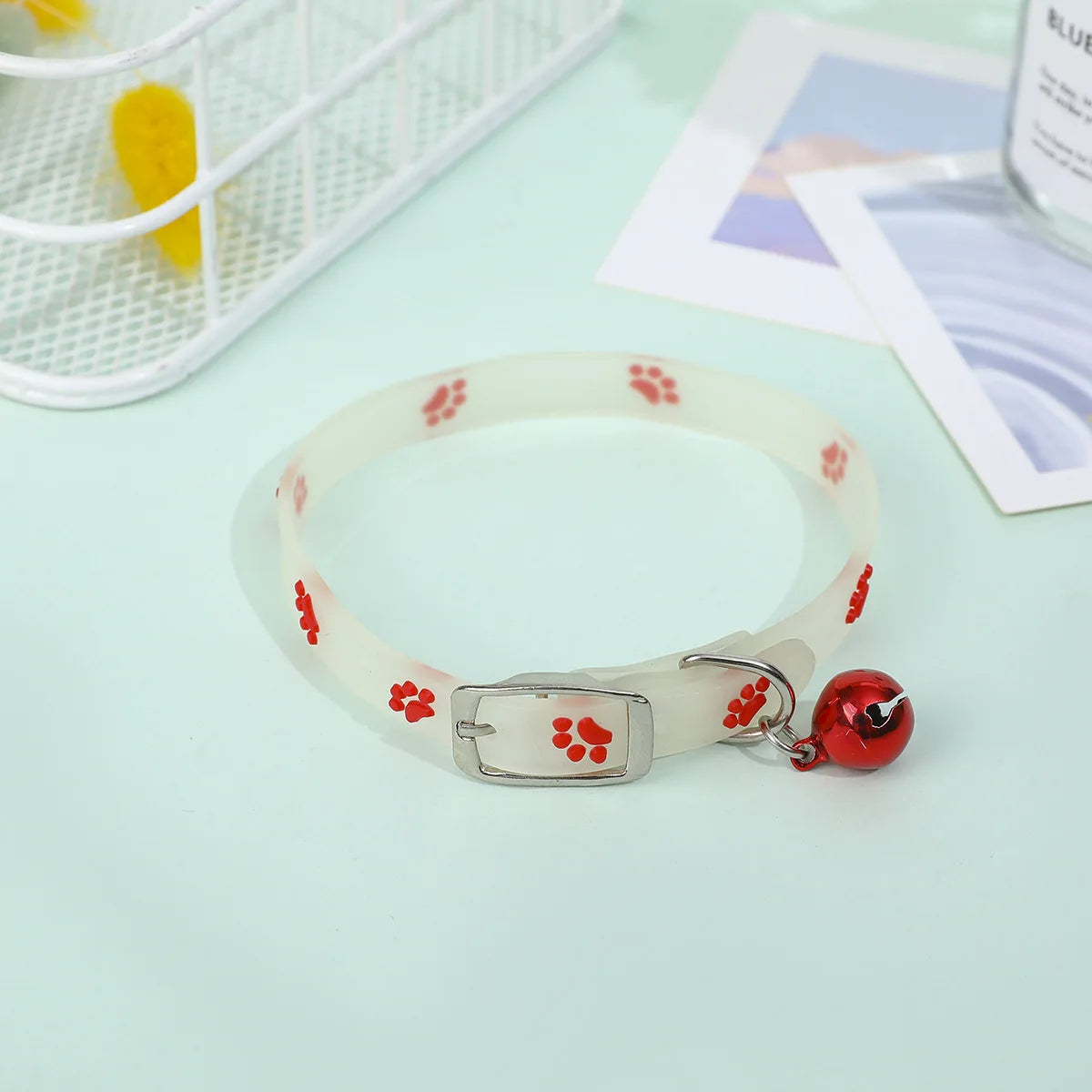 Luminous Silicone Cat Necklace With Bell Collar
