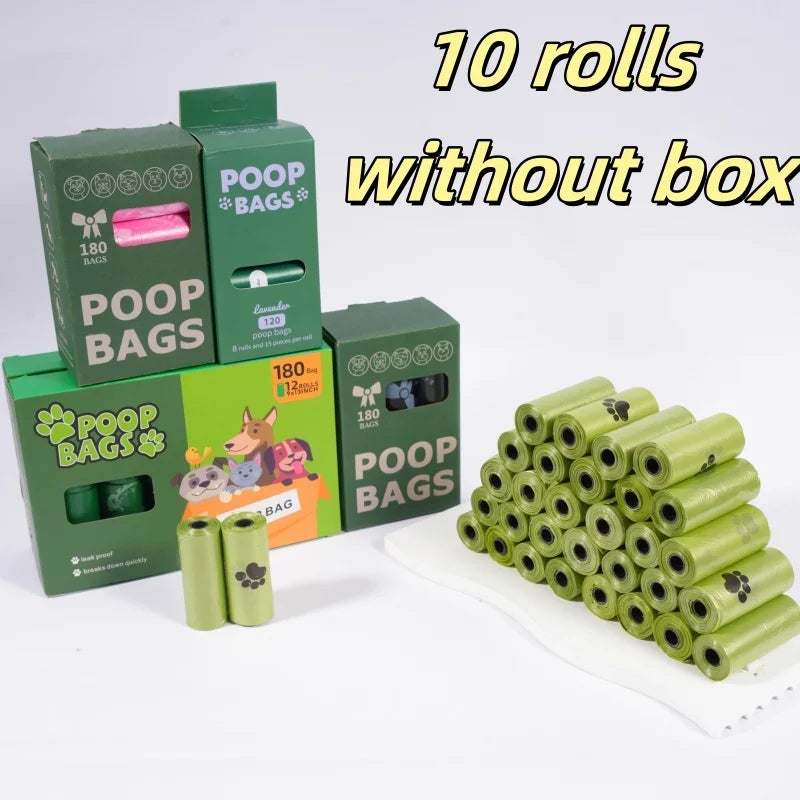 Super Thick Dog Poop Bags Leakproof Polyethylene 180 Count