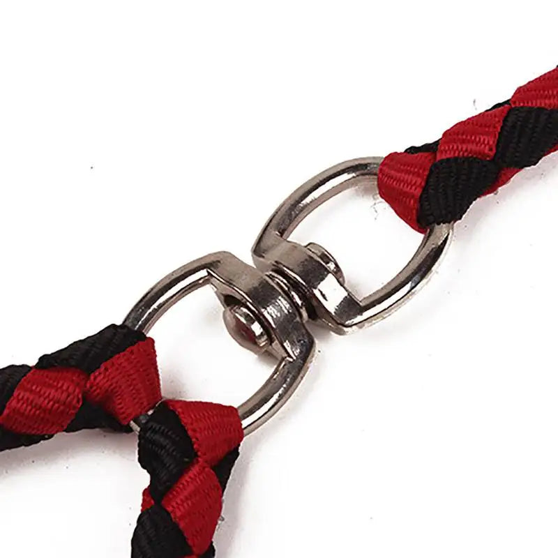 1.4m Double Dog Leash With Two Way Coupler And Elastic