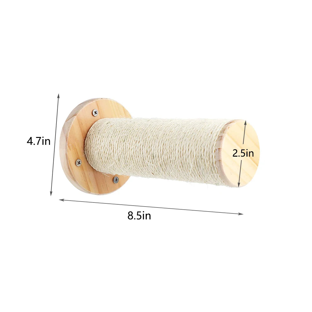 PETRAVEL Cat Climbing Shelf Wall Mounted Four Step Scratching Post