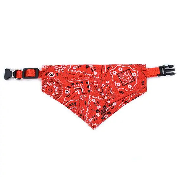 Cat Collar Lovely Adjustable Dog Cat Necktie Pet Triangular Saliva Tie Scarf Dog Bandana Collar