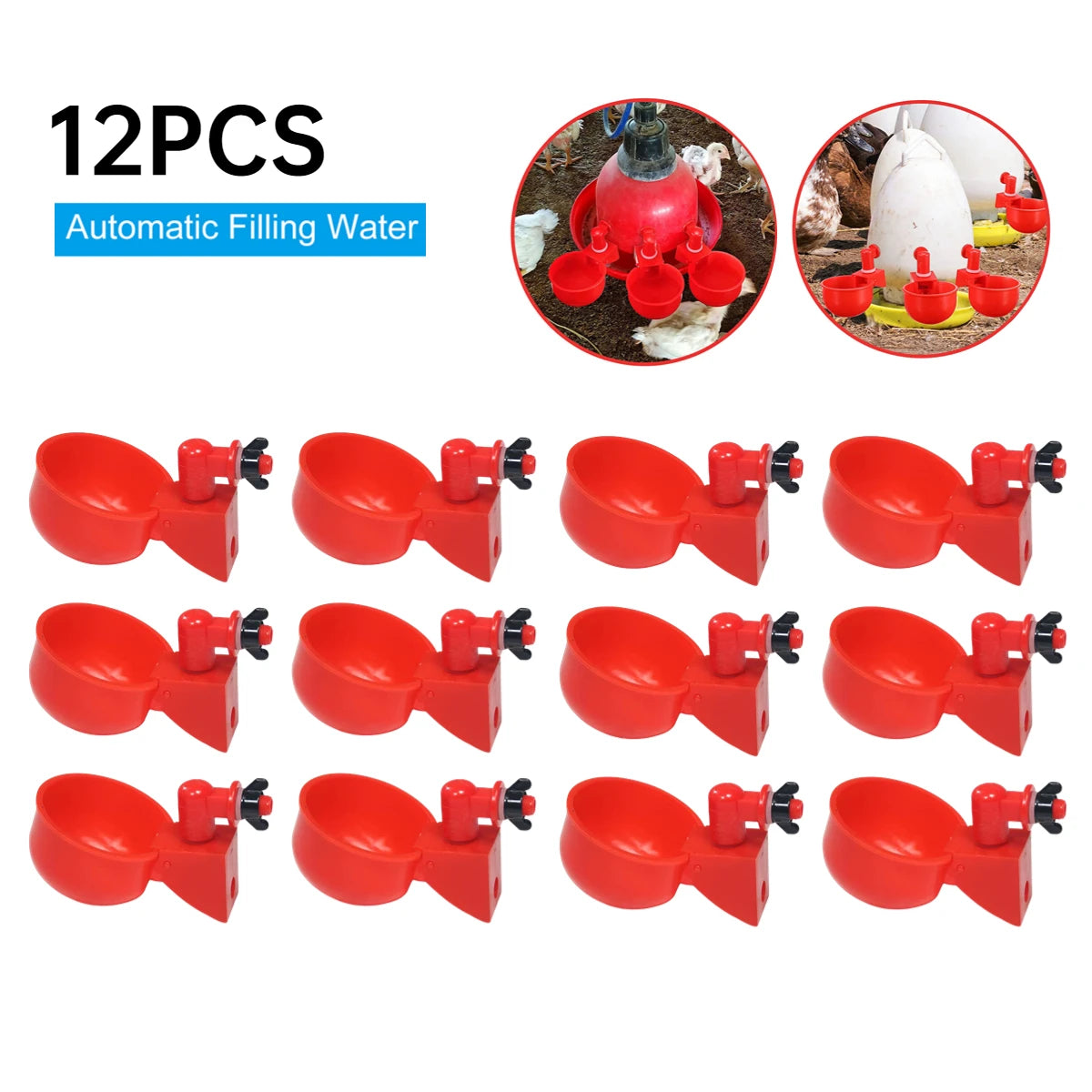 APWIKOGER Chicken Drinking Cup Automatic Drinker Poultry Waterer