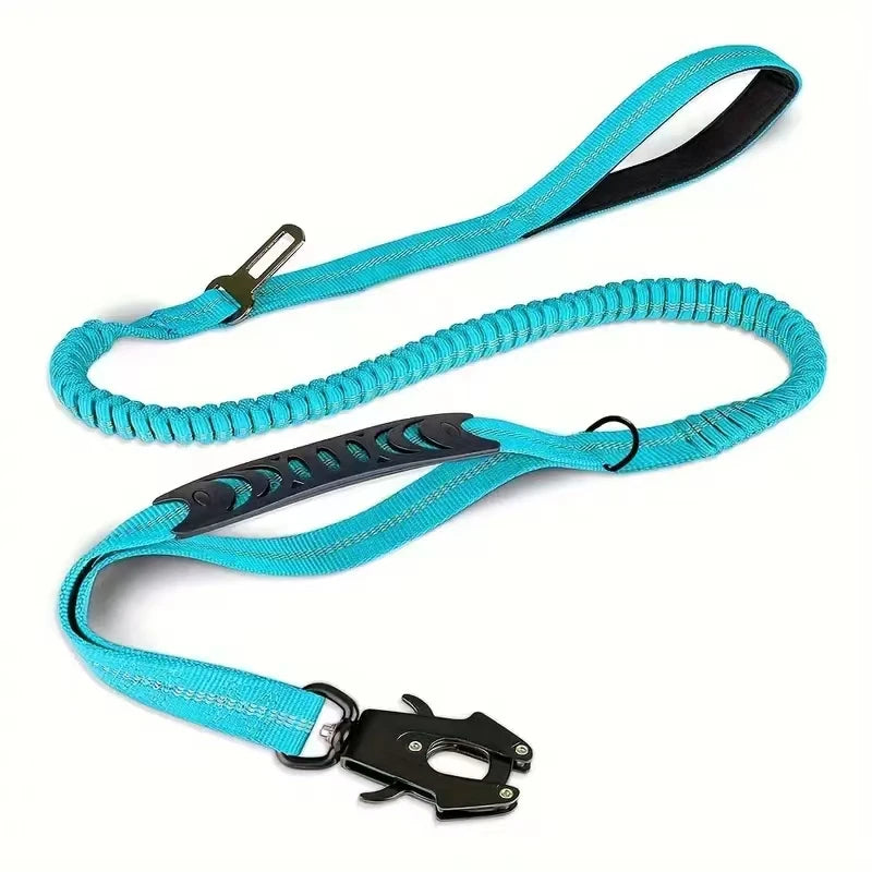 Reflective Shock Absorbing Pet Leash For Large Dogs Heavy Duty