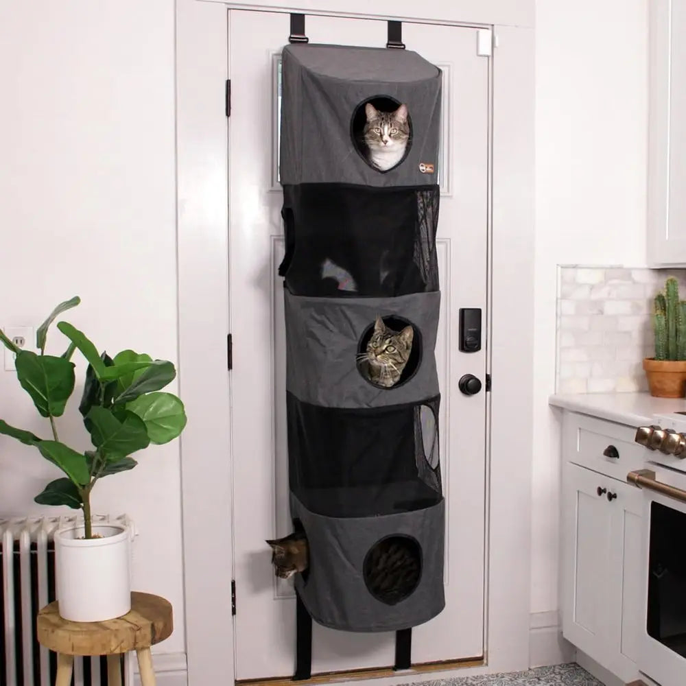 Hangin Cat Tree Condo 5 Level Door Mounted Cat Furniture