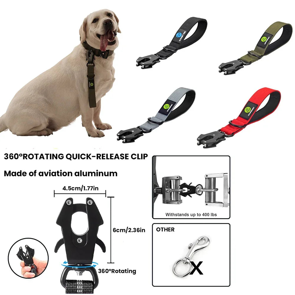 IPETPERIOD Short Dog Leash Padded Handle Heavy Duty Nylon Reflective