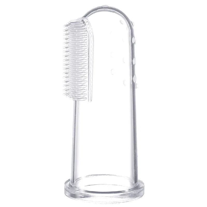 Pet Finger Toothbrush for Dogs and Cats Soft Silicagel Cleaning