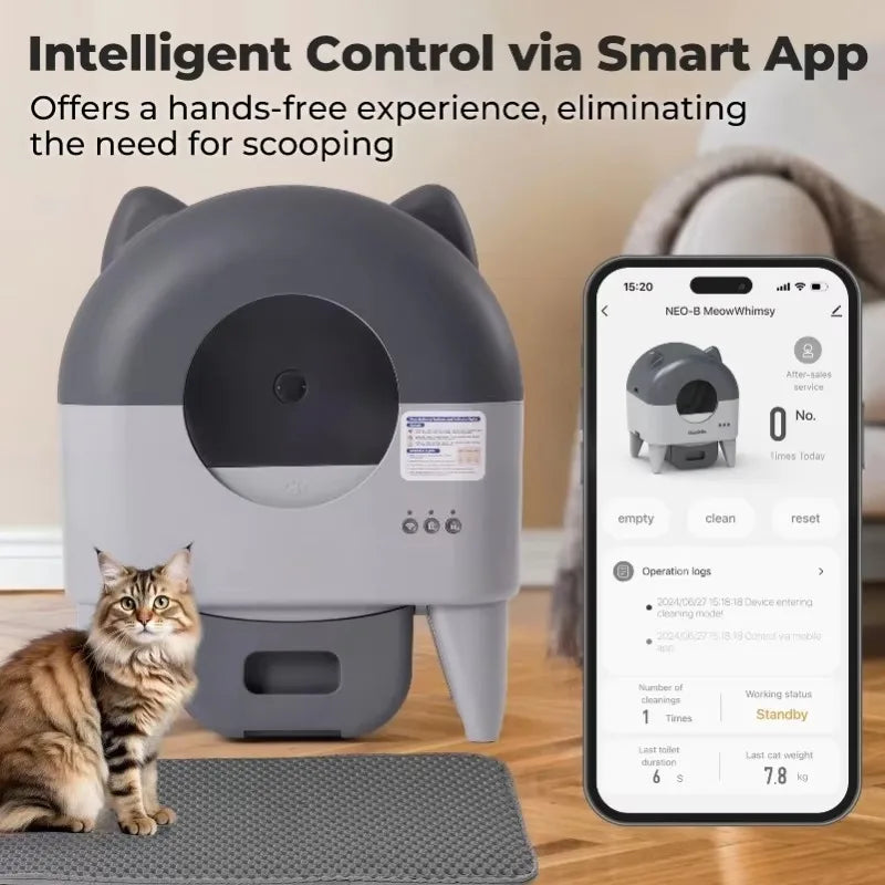 Lunapurr Automatic Self Cleaning Litter Box With App Control
