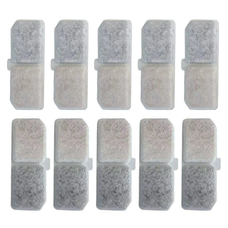 Cat Water Fountain Replacement Filters 10 Pack for Pet Cats