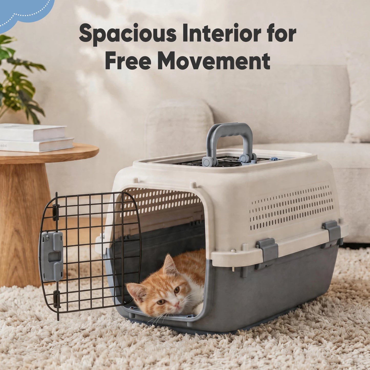 Pet Carrier With Enhanced Security Latches For Small Pets
