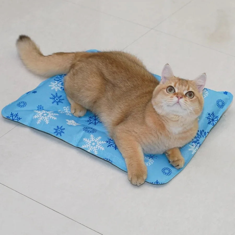 Foldable Gel Cooling Pet Mat With Ice Crystal For Dogs Cats Indoor Outdoor